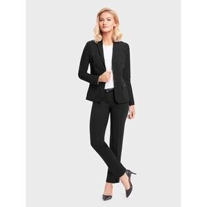 ICO UNIFORMS NWT Womens Black Blazer Jacket Career Work | Size 10